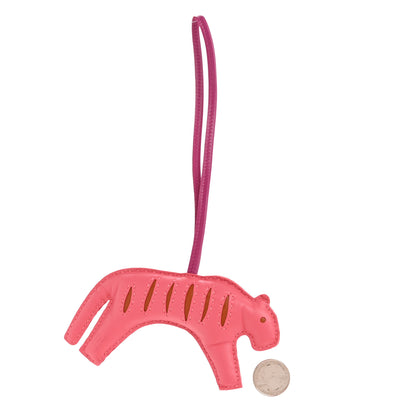 Hermes Milo Lambskin Rooroo Bag Charm Rose Azalee Pain D'Epice Rose Poupre 2 of 5