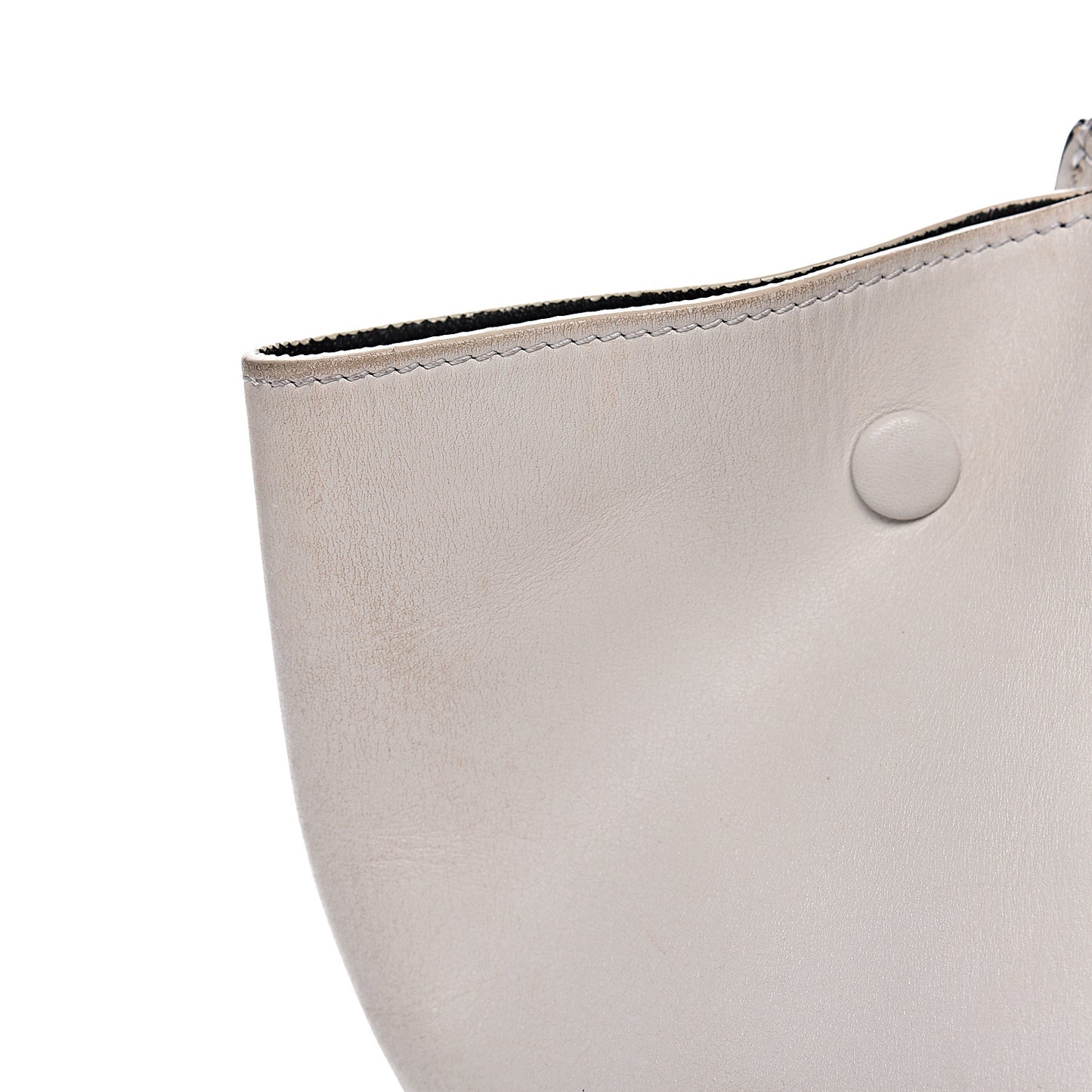 Smooth Calfskin Suede Large Tri-Color Trapeze
