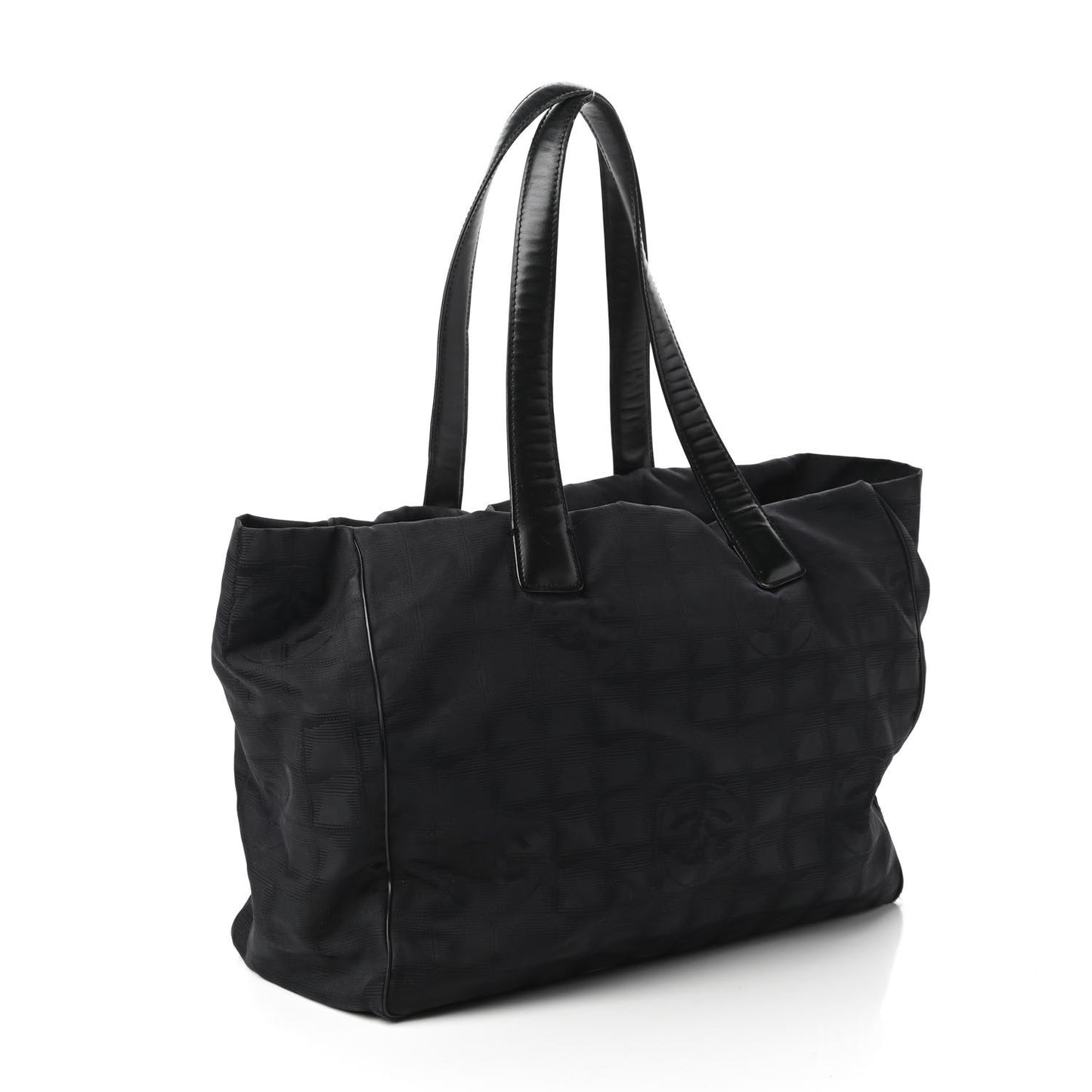 Nylon Medium Travel Tote Black