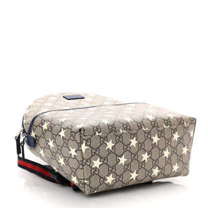 Gucci GG Supreme Monogram Stars Childrens Backpack Beige Ebony Yellow Royal 3 of 9