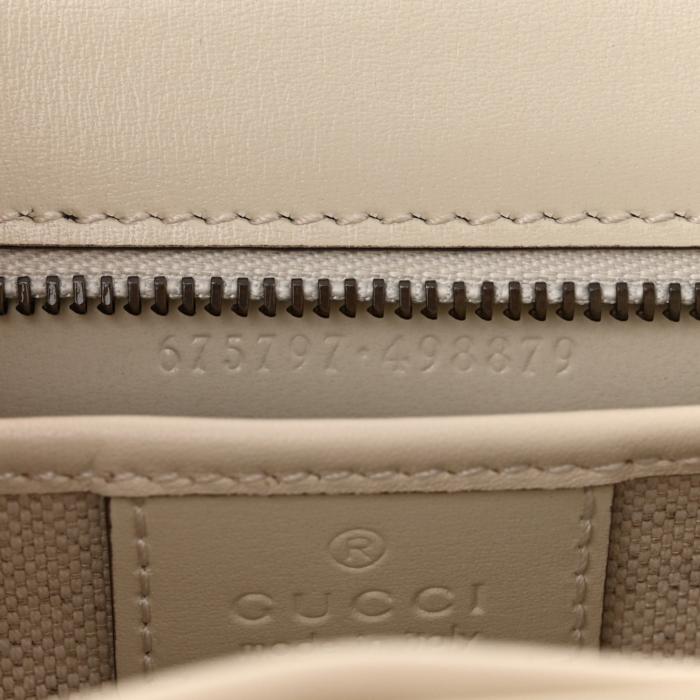 Boarded Dyana Lux Calfskin Web Small Bamboo 1947 Top Handle Bag Mystic White