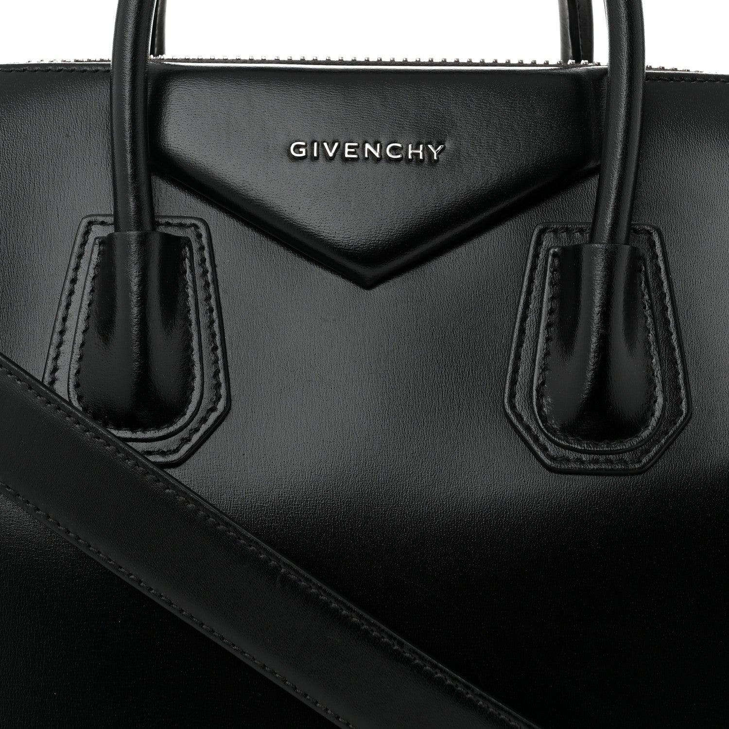 Givenchy Shiny Lord Calfskin Medium Antigona Black 8 of 10