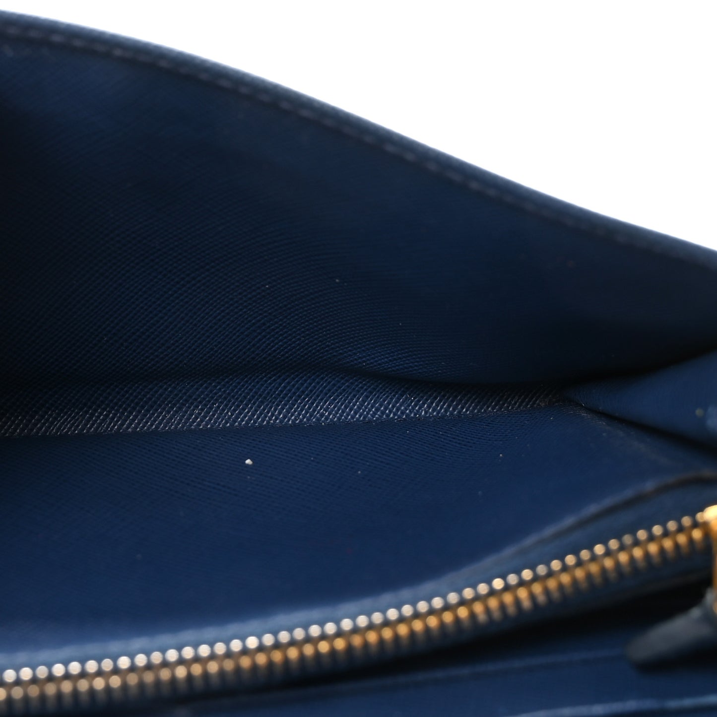 Saffiano Metal Continental Flap Travel Wallet Bluette
