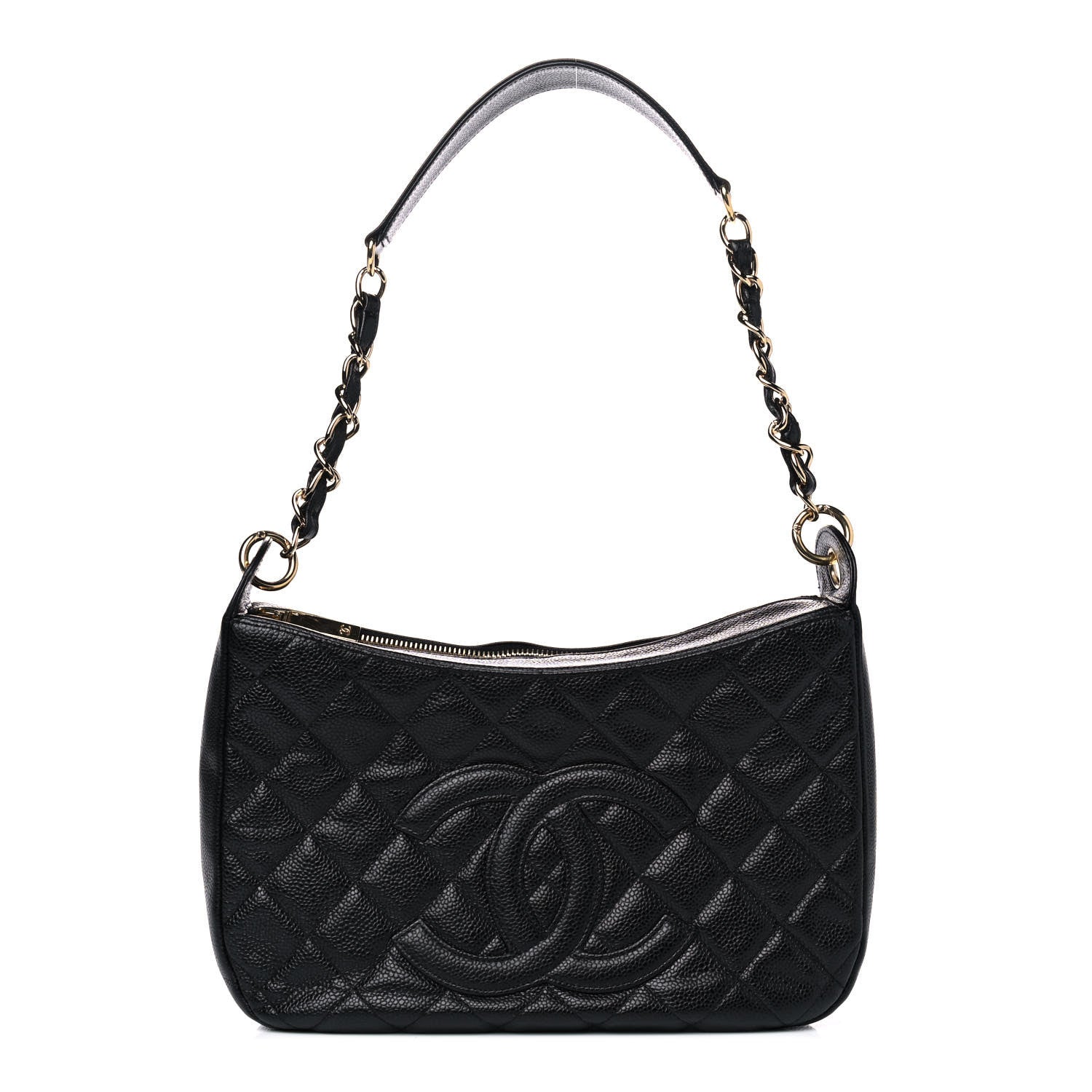 Chanel Caviar Quilted Timeless CC Shoulder Bag Black 1 of 5