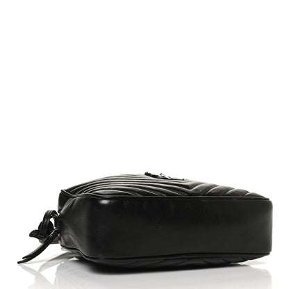 Saint Laurent Calfskin Matelasse Monogram Lou Camera Bag Black 4 of 17