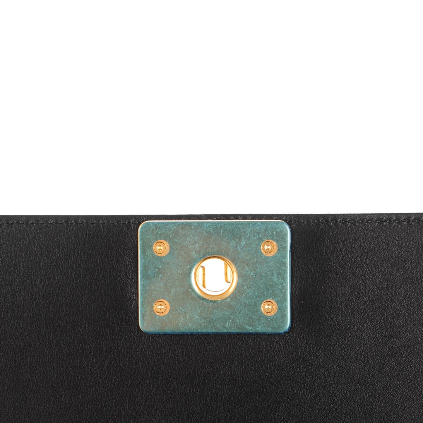 Calfskin Quilted New Medium Boy Flap Black