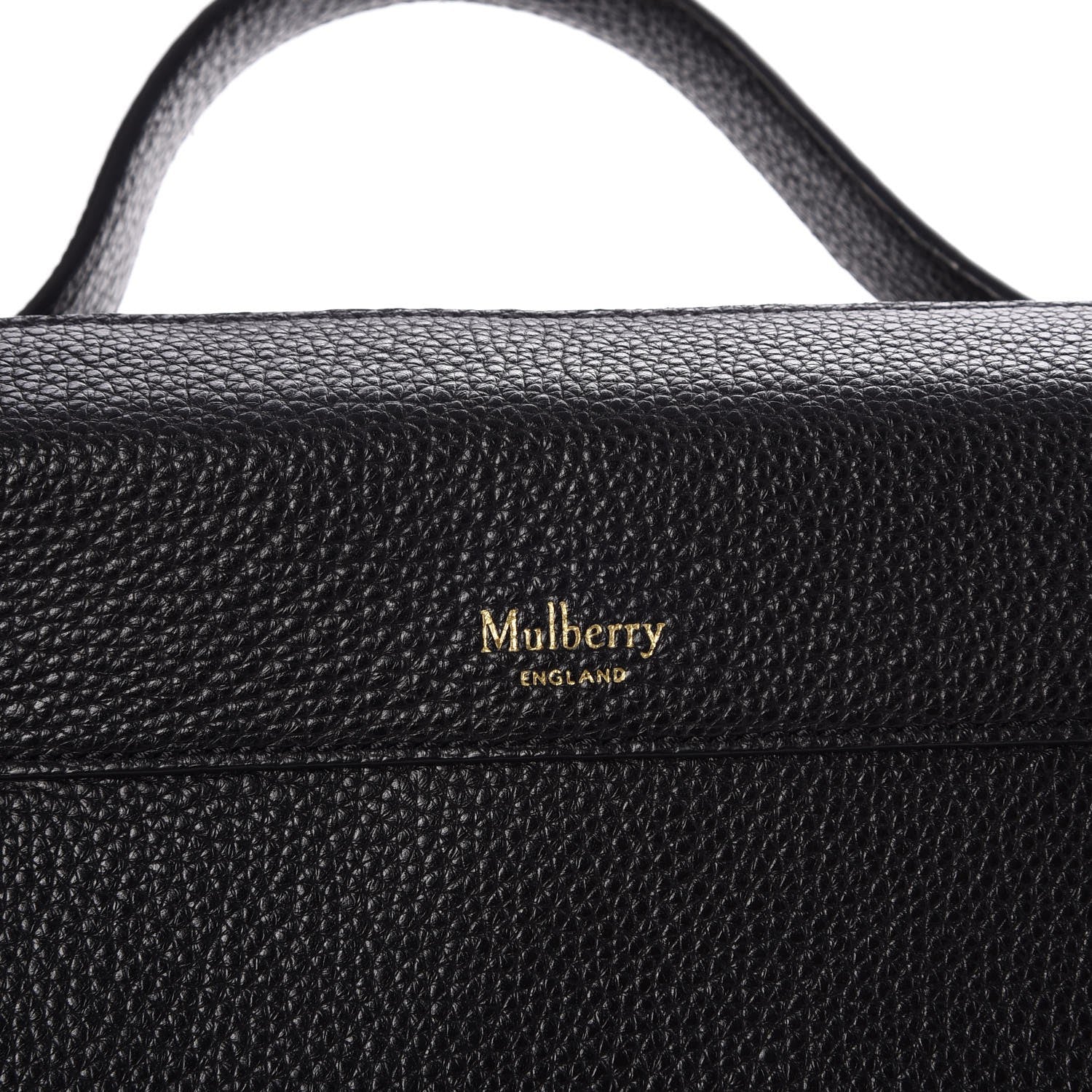 Mulberry Small Classic Grain Calfskin Hopton Black 8 of 10