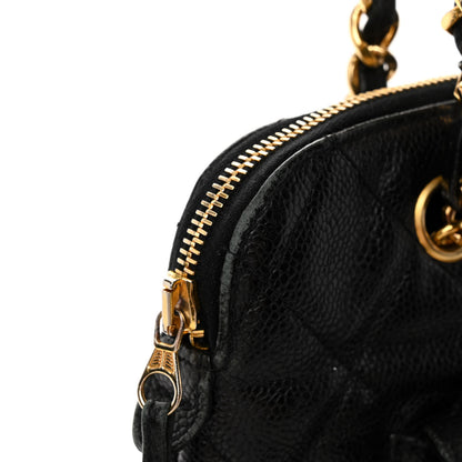 Chanel Caviar Quilted Flap Shoulder Bag Black 10 of 12