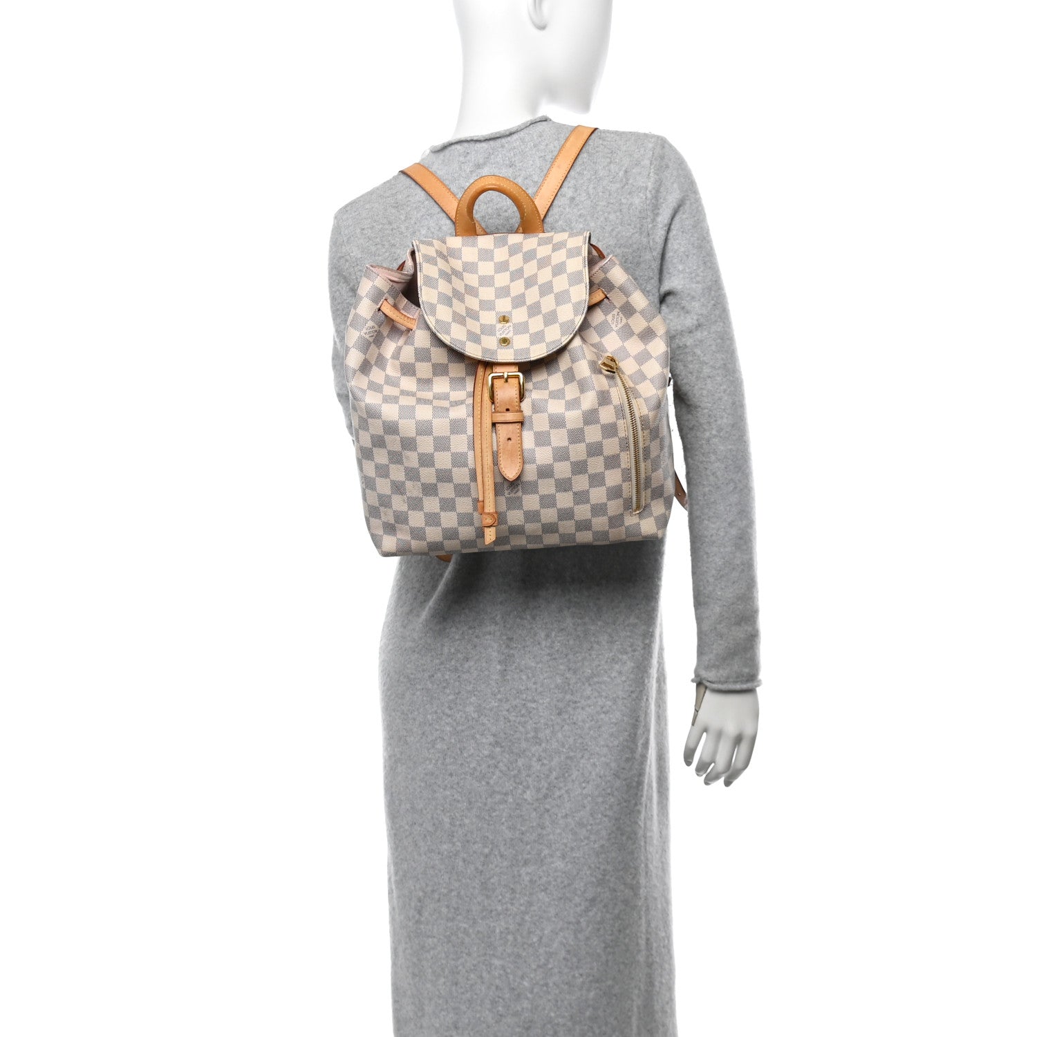 Louis Vuitton Damier Azur Sperone Backpack 2 of 16