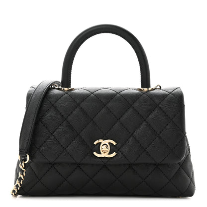 Chanel Caviar Quilted Mini Coco Handle Flap Black 1 of 10