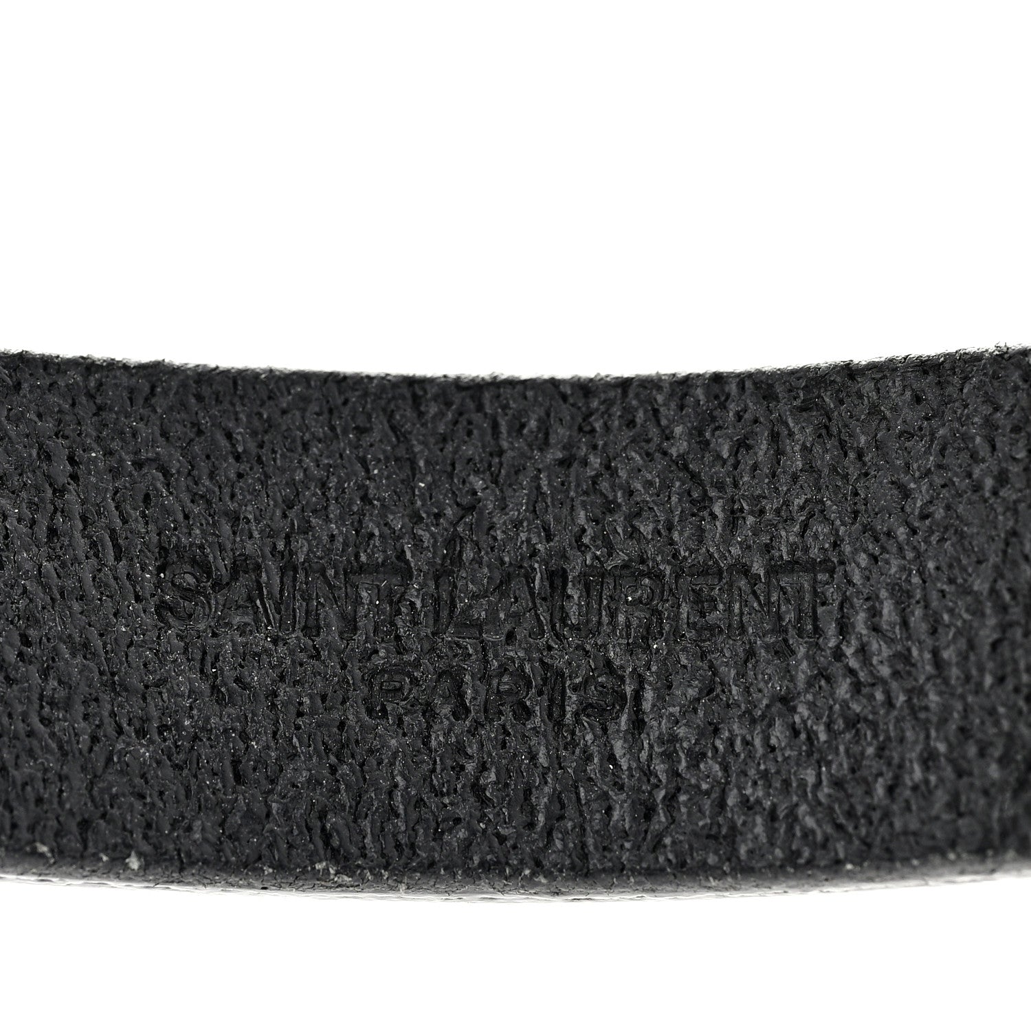 Saint Laurent Calfskin Twist Lock Bracelet M Black 4 of 6