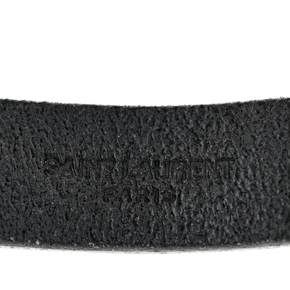 Saint Laurent Calfskin Twist Lock Bracelet M Black 4 of 6