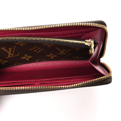 Louis Vuitton Monogram Clemence Wallet Fuchsia 5 of 6