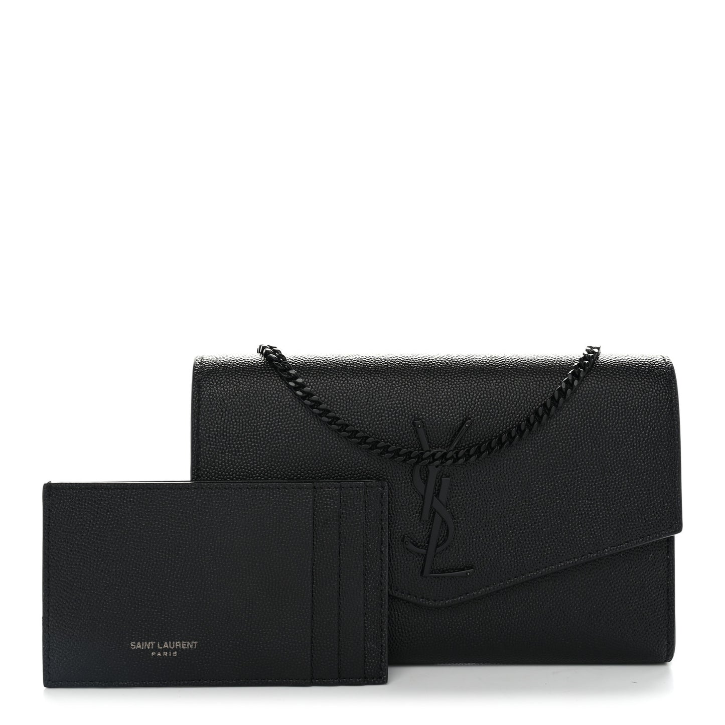 Grain De Poudre Monochrome Uptown Chain Wallet Black