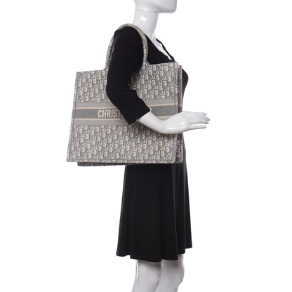 Christian Dior Oblique Large Book Tote Grey 2 of 13