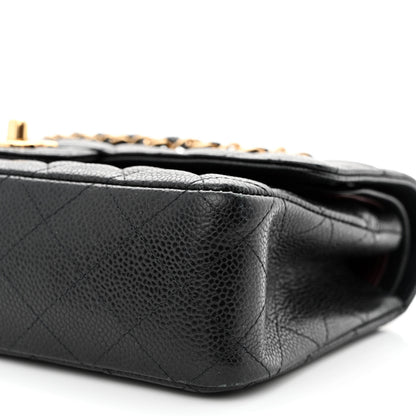 Chanel Caviar Quilted Medium Double Flap Black 10 of 13