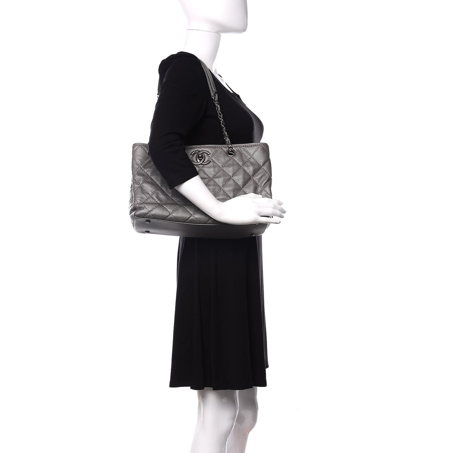 Caviar Medium Be Caviar Tote Silver