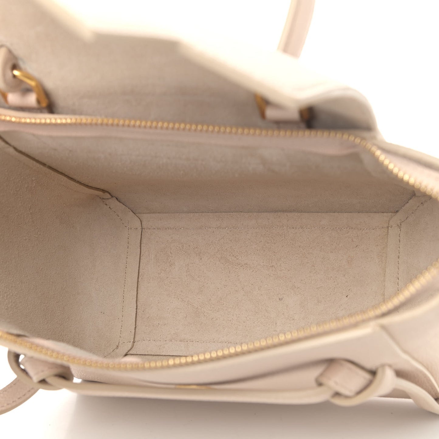 Grained Calfskin Nano Belt Bag Powder