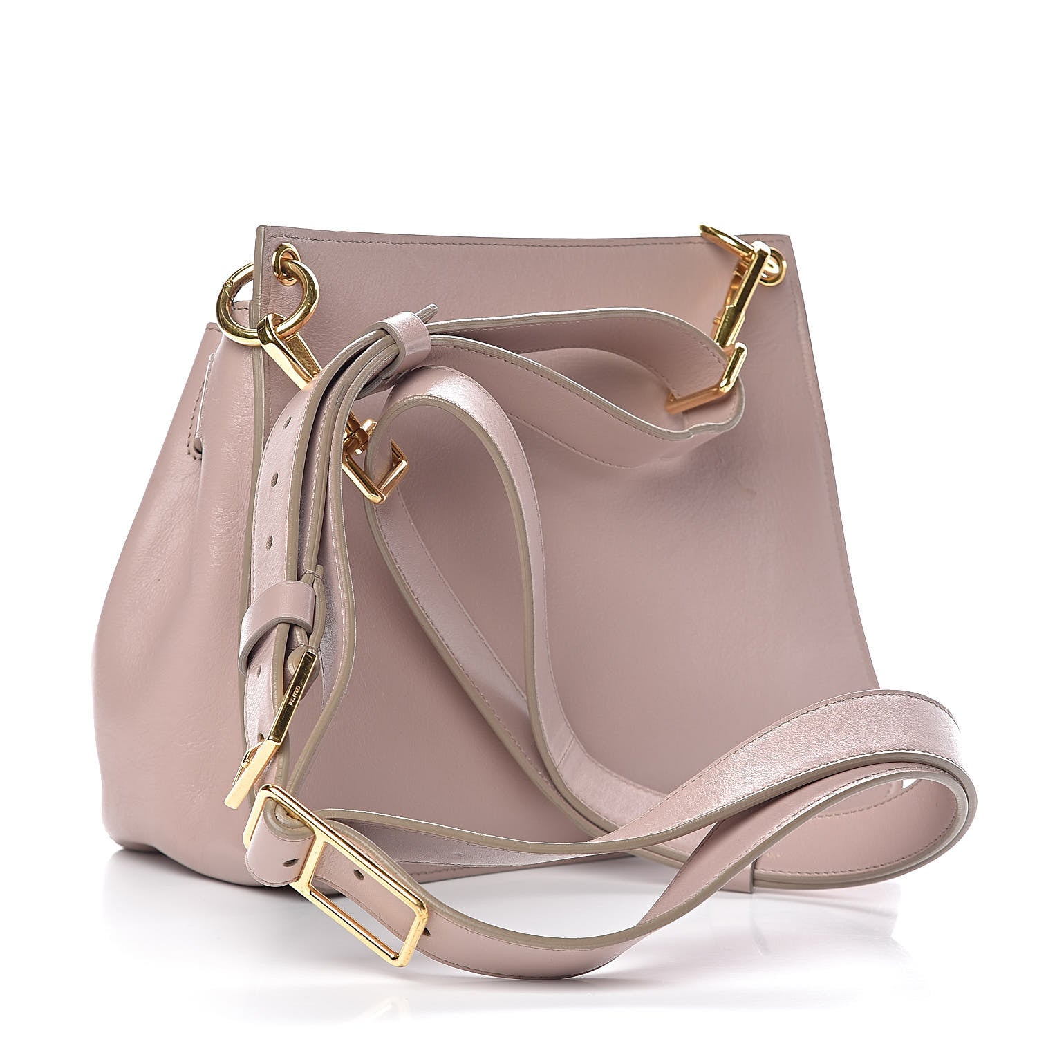 Tom Ford Calfskin Small Lock Front Crossbody Blush Nude 3 of 15