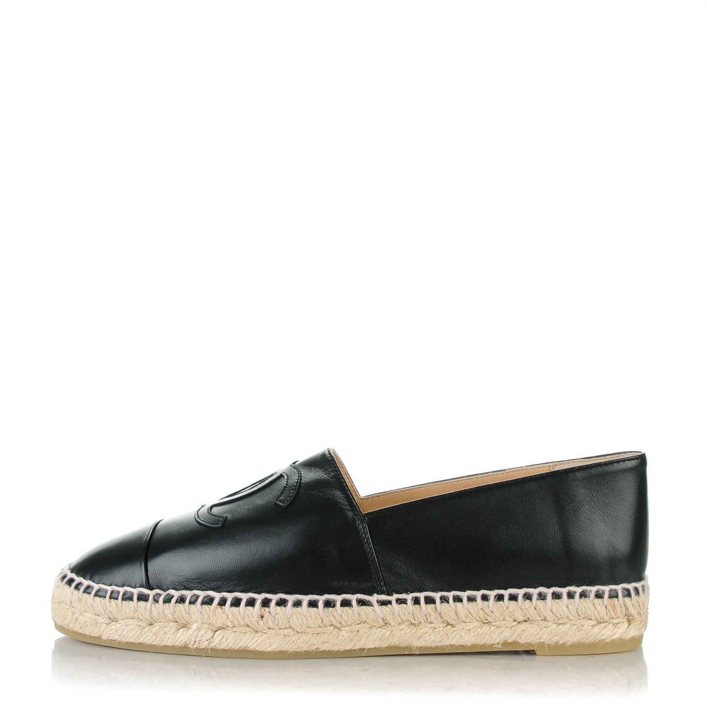 Lambskin CC Espadrilles 40 Black