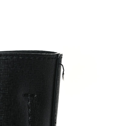 Off-White Saffiano Striped Diag Binder Crossbody Black White 10 of 12