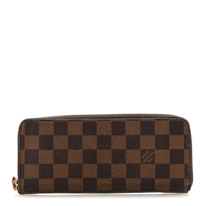 Louis Vuitton Damier Ebene Clemence Wallet Cherry 1 of 10