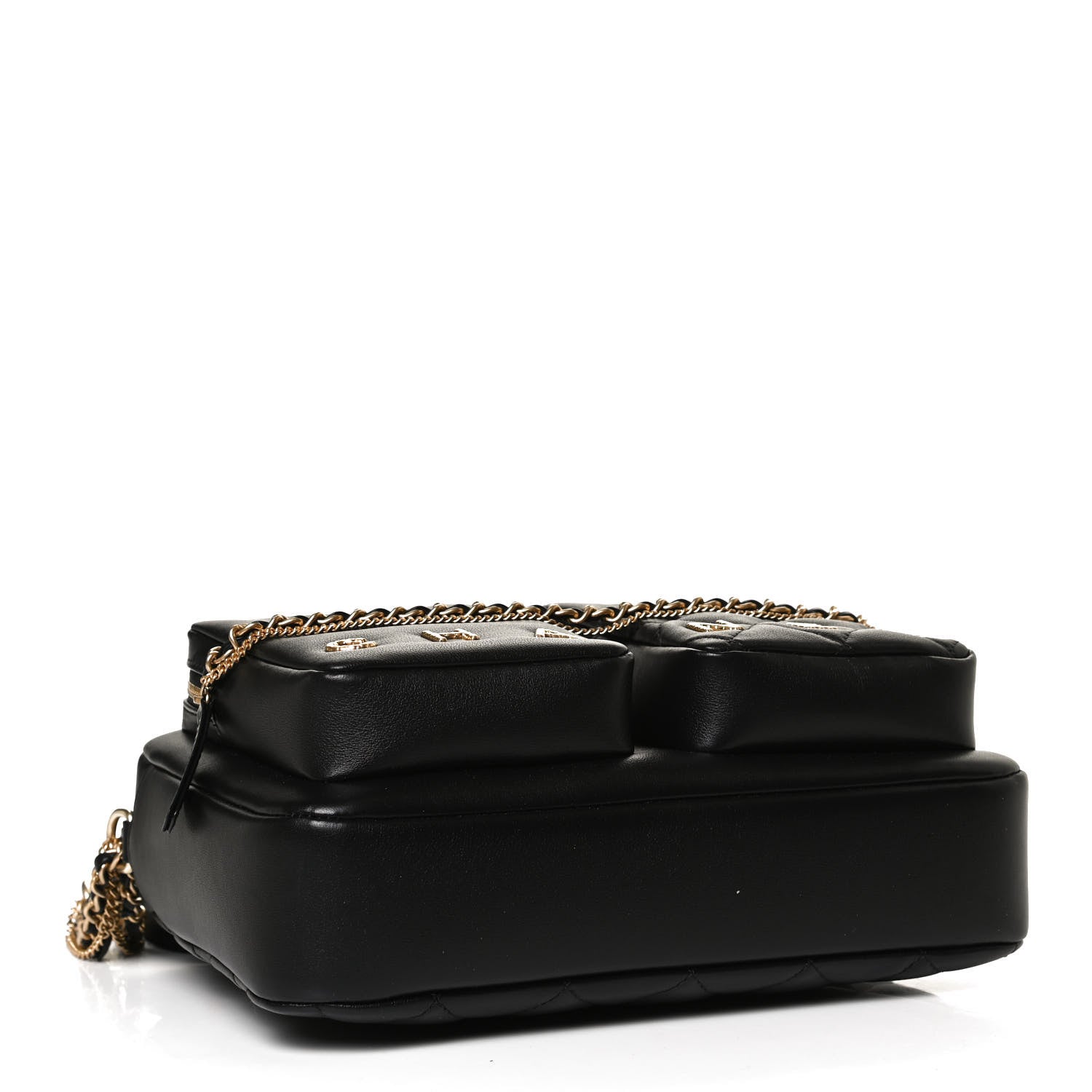 Chanel Calfskin Quilted Large Camera Case Black 4 of 13