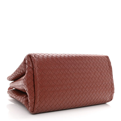 Bottega Veneta Light Calf Intrecciato Small Roma Dark Red 4 of 8