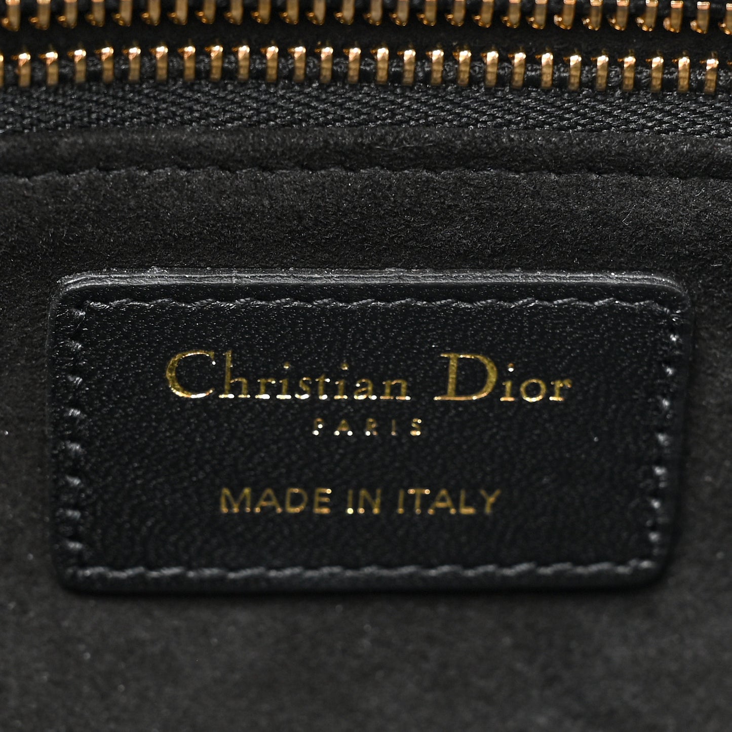 Lambskin Cannage Large Lady Dior Black