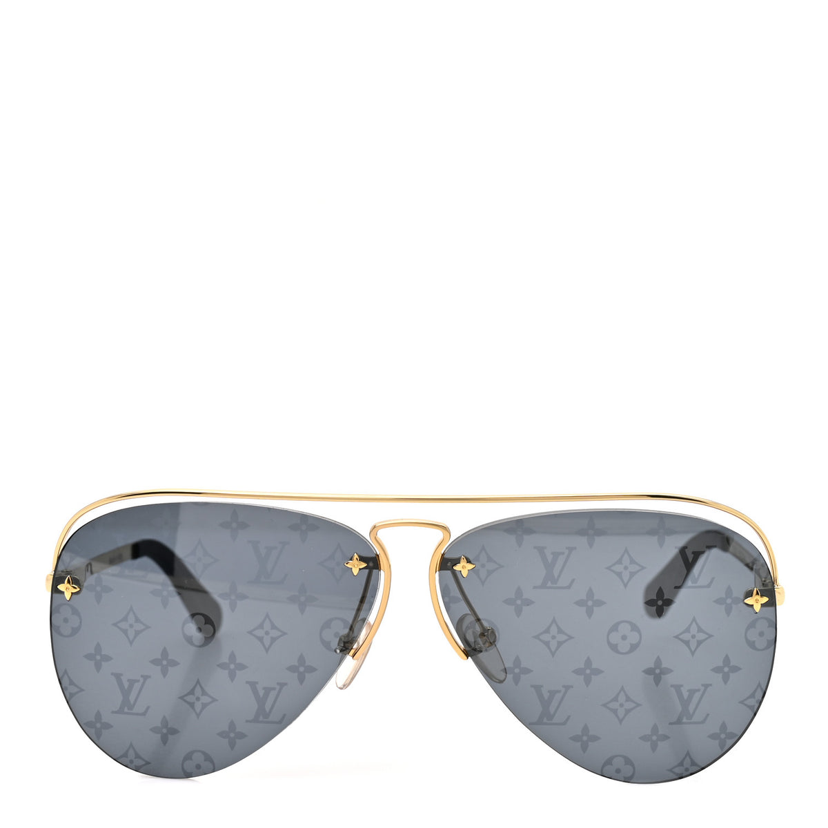 Metal Monogram Grease Sunglasses Z1172W Gold