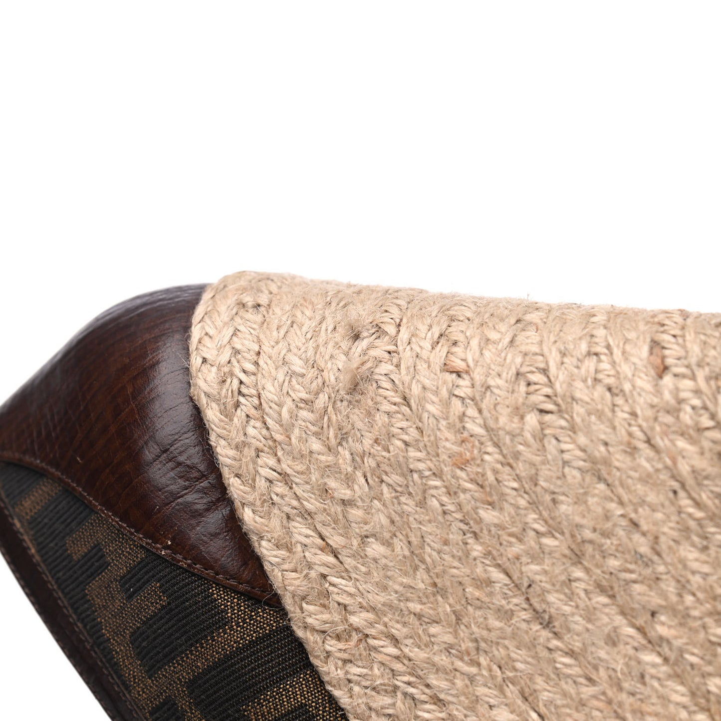 Zucca Raffia Zeppa Wedge Sandals 39.5 Tobacco
