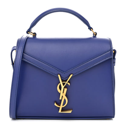 Saint Laurent Calfskin Mini Classic Monogram Cassandra Top Handle Bag Majorelle 1 of 12