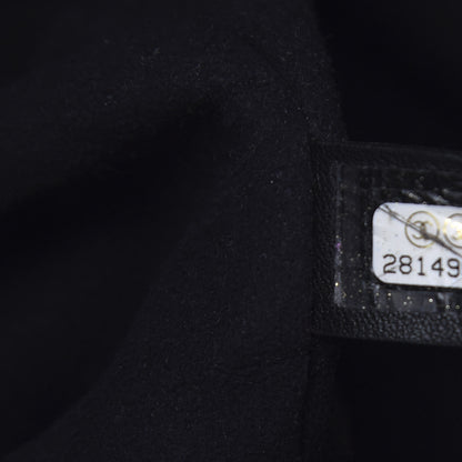 Chanel Calfskin Crocodile Embossed Large Cocodile Shopping Tote Black 10 of 11