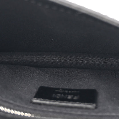 Fendi Glazed Fabric Cotton Vitello King Aura FF 1974 Baguette Belt Pouch Tobacco Moro Sand Black 5 of 10