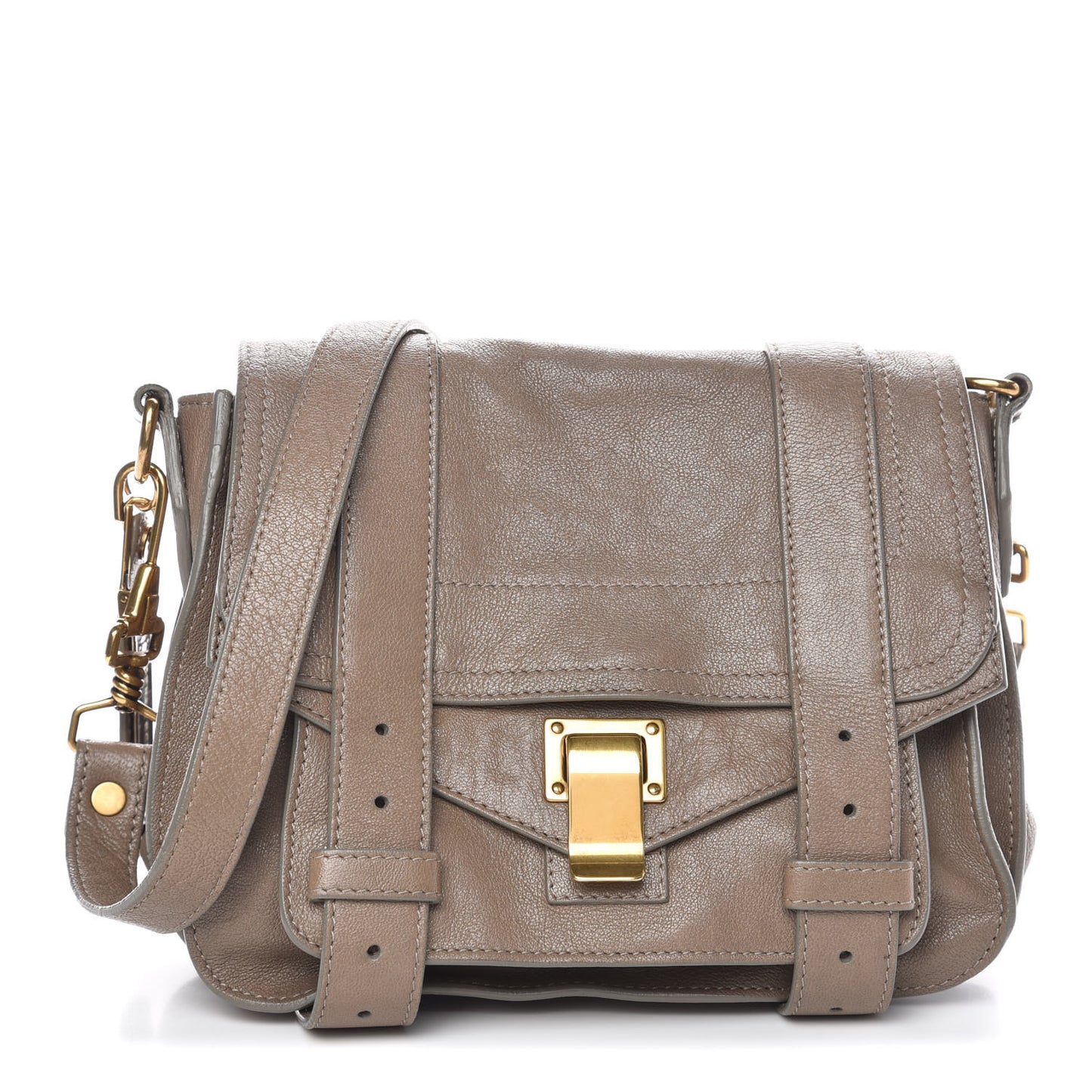 Lambskin PS1 Mini Pouch Messenger Smoke