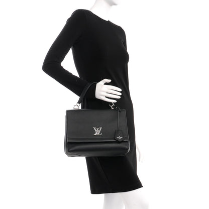 Louis Vuitton Soft Calfskin Lockme II Top Handle Black 3 of 8