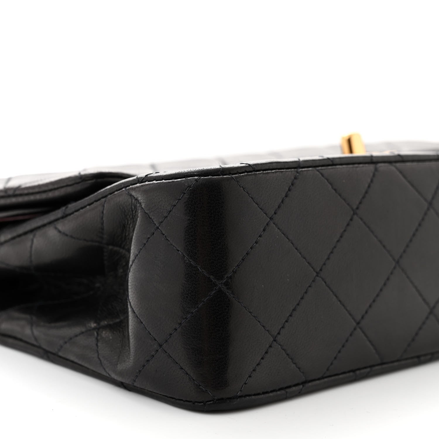 Chanel Lambskin Quilted Small Double Flap Black 10 of 12