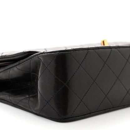 Chanel Lambskin Quilted Small Double Flap Black 10 of 12
