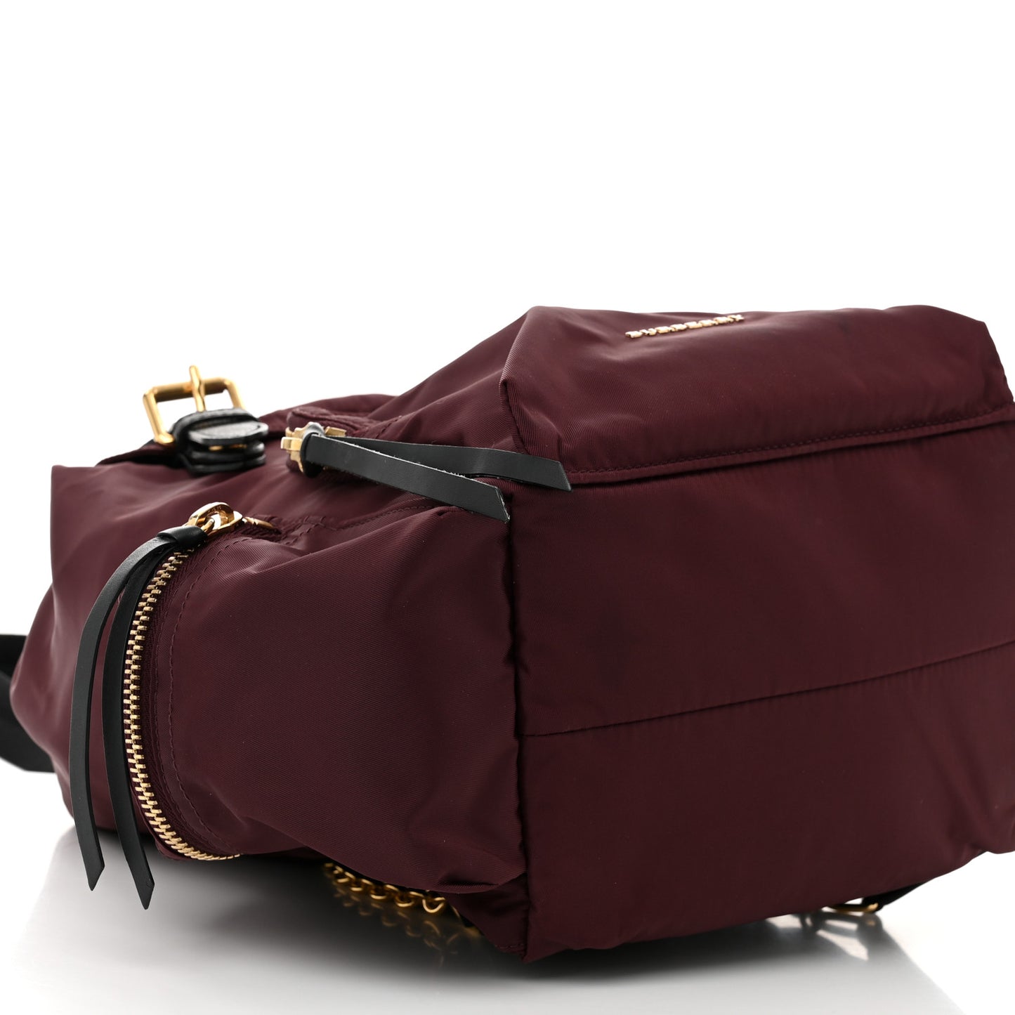 Nylon Medium Rucksack Backpack Burgundy Red