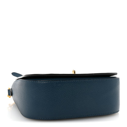 Mulberry Small Classic Grain Calfskin Small Darley Satchel Blue 4 of 9
