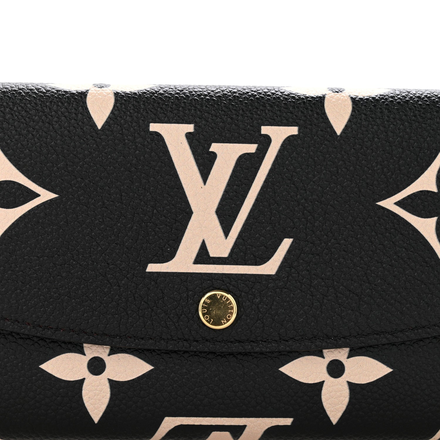 Louis Vuitton Empreinte Monogram Giant Emilie Wallet Black Beige 7 of 7