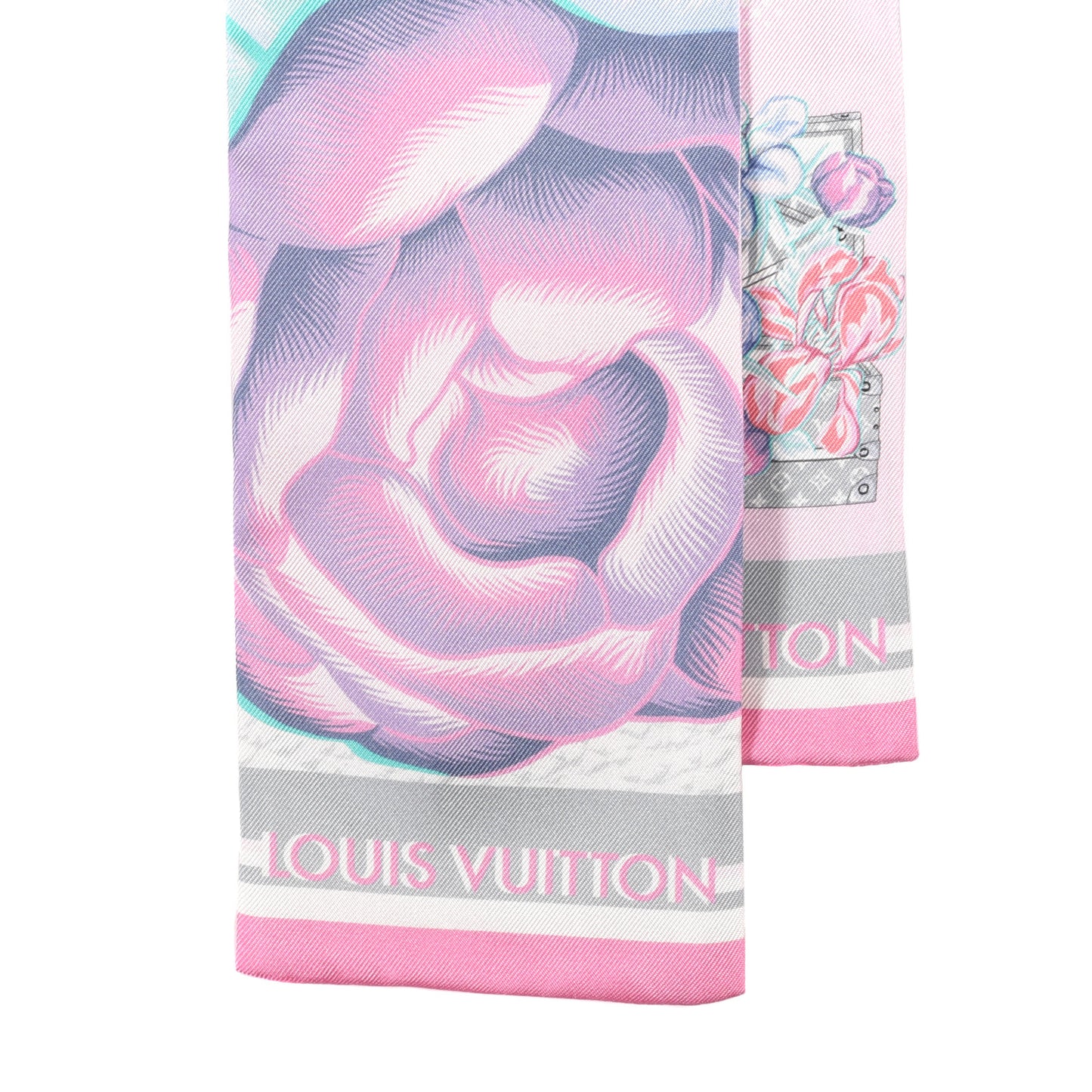 Silk Monogram Malle Fleurs Bandeau Mauve