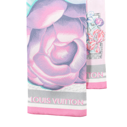 Louis Vuitton Silk Monogram Malle Fleurs Bandeau Mauve 2 of 3