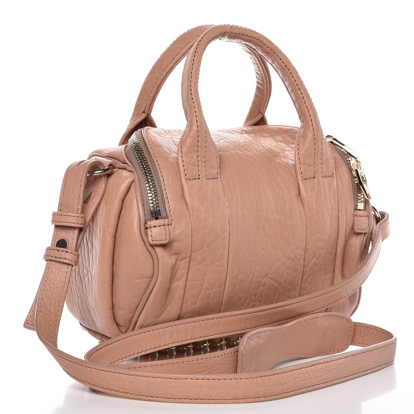 Pebbled Lambskin Mini Rockie Blush Pale Gold Hardware