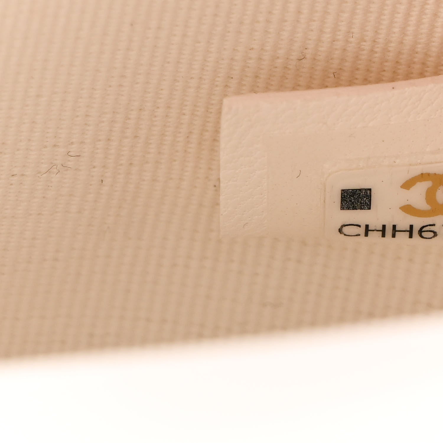 Chanel Lambskin Chevron Stitched Flap White Black 7 of 11