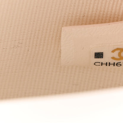 Chanel Lambskin Chevron Stitched Flap White Black 7 of 11