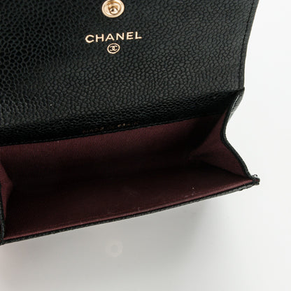 Chanel Caviar Quilted Flap Card Holder Black 5 of 8