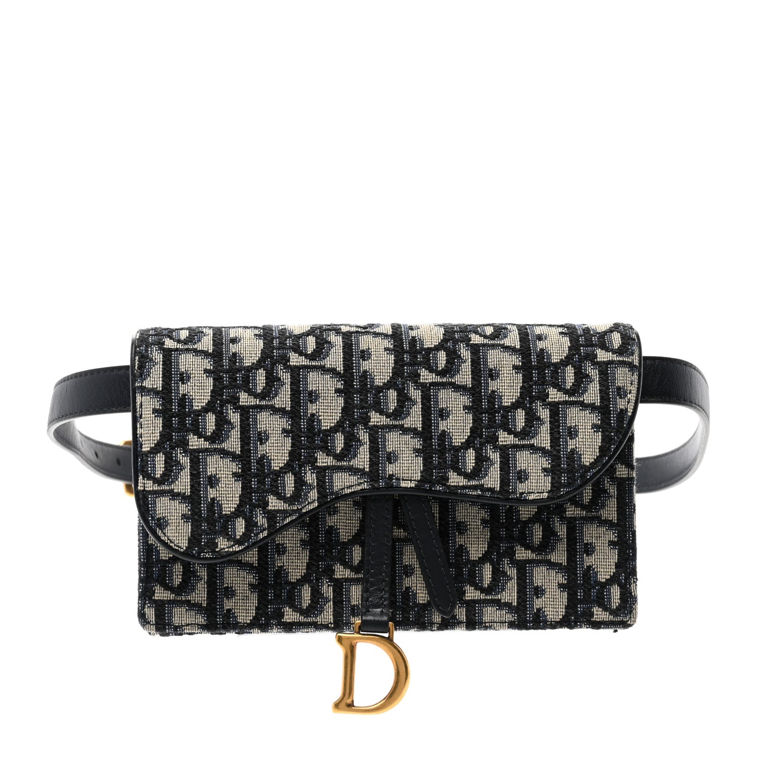 Christian Dior Oblique Saddle Belt Bag Blue 1 of 6