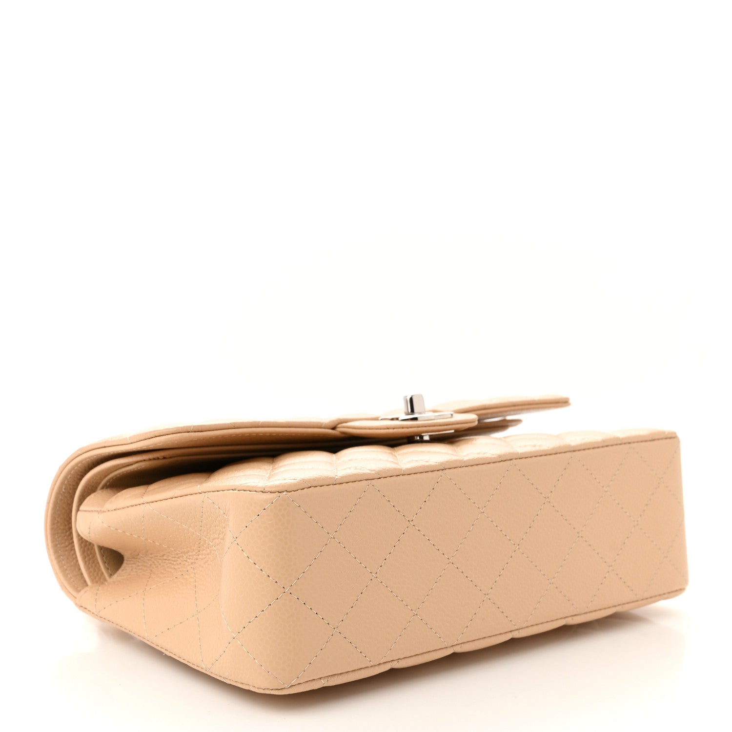 Chanel Caviar Quilted Small Double Flap Beige 4 of 11