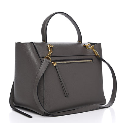Celine Grained Calfskin Mini Belt Bag Grey 2 of 9